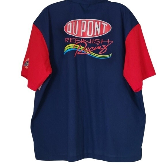 Jeff Gordan Speed Zone Race Gear Shirt Men XL Red Blue VTG EUC - Picture 3 of 10